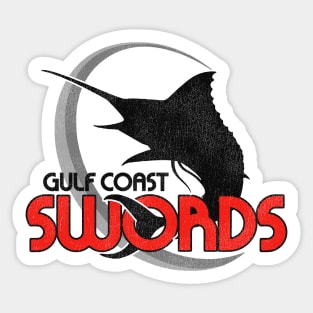 Defunct Gulf Coast Swords Hockey Team Sticker